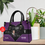 Personalized Elvis Presley Leather HandBag – HOATT 7087