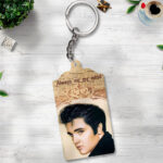 Elvis Presley Custom Shape 2-sided Keychain - VANDH 4522