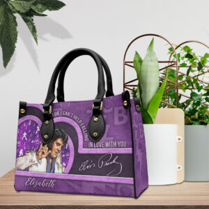 Personalized Elvis Presley Leather HandBag - VANDH 2989