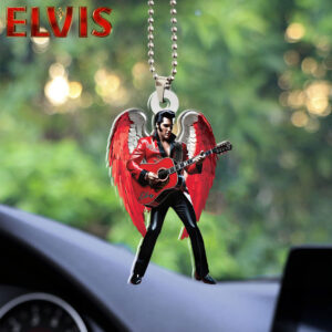 Elvis Presley Custom Shape 2-sided Acrylic Car Ornament - HOATT 6580