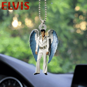 Elvis Presley Custom Shape 2-sided Acrylic Car Ornament - HOATT 5816