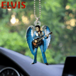 Elvis Presley Custom Shape 2-sided Acrylic Car Ornament - HOATT 5936