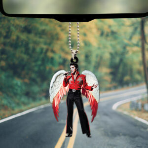 Elvis Presley Custom Shape 2-sided Acrylic Car Ornament - HOATT 5937