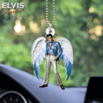 Elvis Presley Custom Shape 2-sided Acrylic Car Ornament - HOATT 6138