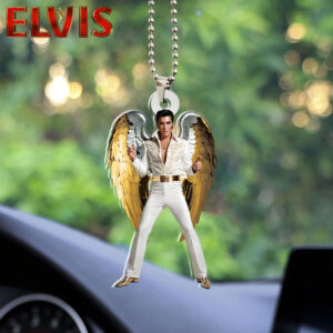 Elvis Presley Custom Shape 2-sided Acrylic Car Ornament - HOATT 6238
