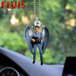 Elvis Presley Custom Shape 2-sided Acrylic Car Ornament - HOATT 6272