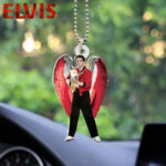 Elvis Presley Custom Shape 2-sided Acrylic Car Ornament - HOATT 6276