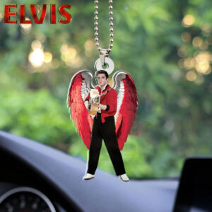 Elvis Presley Custom Shape 2-sided Acrylic Car Ornament - HOATT 6276
