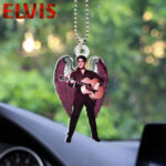 Elvis Presley Custom Shape 2-sided Acrylic Car Ornament - HOATT 6451