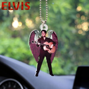 Elvis Presley Custom Shape 2-sided Acrylic Car Ornament - HOATT 6451