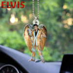 Elvis Presley Custom Shape 2-sided Acrylic Car Ornament - HOATT 6491