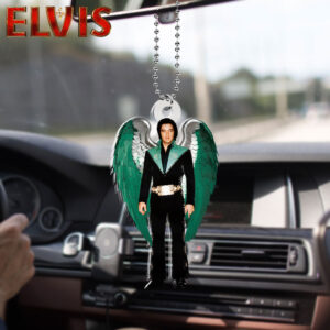 Elvis Presley Custom Shape 2-sided Acrylic Car Ornament - HOATT 6603