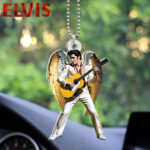 Elvis Presley Custom Shape 2-sided Acrylic Car Ornament - HOATT 6942