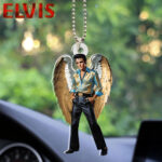 Elvis Presley Custom Shape 2-sided Acrylic Car Ornament - HOATT 6943