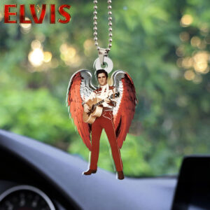 Elvis Presley Custom Shape 2-sided Acrylic Car Ornament - HOATT 6273