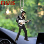 Elvis Presley Custom Shape 2-sided Acrylic Car Ornament - HOATT 6964