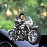 Elvis Presley Custom Shape 2-sided Acrylic Car Ornament – HOATT 7005
