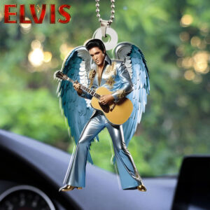 Elvis Presley Custom Shape 2-sided Acrylic Car Ornament - HOATT 7076