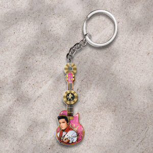 Elvis Presley Custom Shape 2-sided Keychain - GNE NEW438