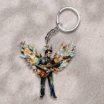 Elvis Presley Custom Shape 2-sided Keychain - GNE NEW485