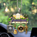 Elvis Presley Custom Shape Clear 1-sided Car Ornament - GNE 2554