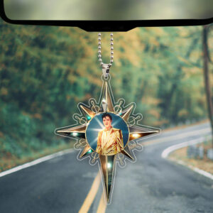Elvis Presley Custom shape Clear 1-sided Acrylic Car Ornament - GNE 3519