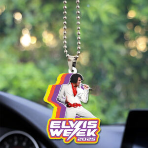 Elvis Presley Custom Shape 2-sided Acrylic Car Ornament - GNE 3243
