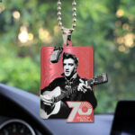 Elvis Presley Custom Shape 2-sided Acrylic Car Ornament - TANTN 9013