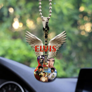 Elvis Presley Custom Shape 2-sided Acrylic Car Ornament - TANTN 9284