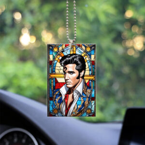 Elvis Presley Custom Shape 2-sided Acrylic Car Ornament – TANTN 3611