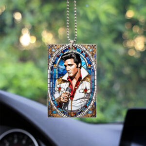 Elvis Presley Custom Shape 2-sided Acrylic Car Ornament – TANTN 3613