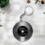 Elvis Presley Custom Shape 2-sided Keychain - GNE 3459