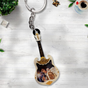 Elvis Presley Custom Shape 2-sided Keychain - GNE 3708