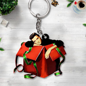 Elvis Presley Custom Shape 2-sided Keychain - GNE 3710