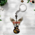 Elvis Presley Custom Shape 2-sided Keychain - TANTN 11589