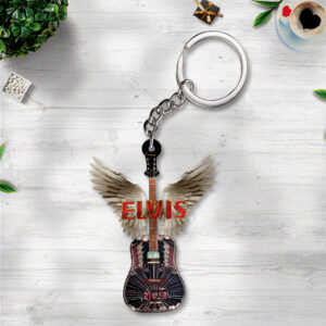 Elvis Presley Custom Shape 2-sided Keychain - TANTN 11591
