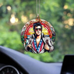 Elvis Presley Custom Shape 1-sided Acrylic Car Ornament - GNE 855