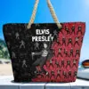 Elvis Presley Hemp Rope Tote Bag - TANTN 14313