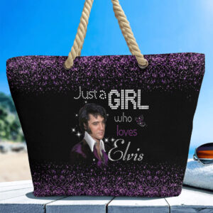 Elvis Presley Hemp Rope Tote Bag - HOATT 11714