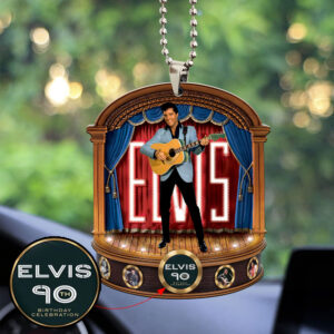 Elvis Presley Custom Shape 2-sided Acrylic Car Ornament - MAITM 9282