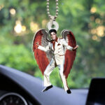 Elvis Presley Custom Shape 2-sided Acrylic Car Ornament - HOATT 6952