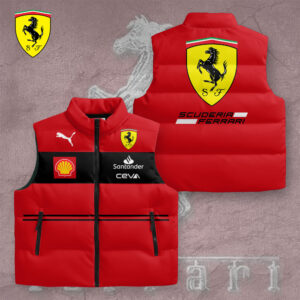 Scuderia Ferrari 3D Sleeveless Down Jacket - TMTHU1135