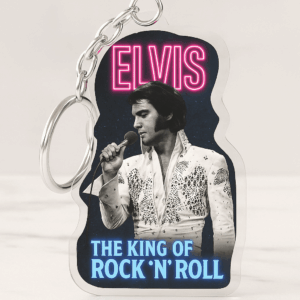 Elvis Presley Custom Shape 1-sided Keychain - GNE 3496