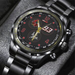 Ducati Lenovo Team x Marc Márquez 2025 MotoGP World Champion Black Stainless Steel Watch - GNE4488