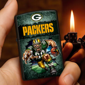 Green Bay Packers Zippo Lighter Case (No Insert) - HOATT13321