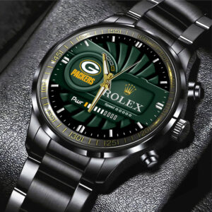 Green Bay Packers x Rolex Black Stainless Steel Watch - MAITM7526