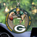 Green Bay Packers Custom shape 2-sided Acrylic Car Ornament - HOATT12598