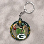 Green Bay Packers Custom Shape 2-sided Keychain - HOATT12692