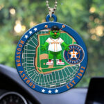Houston Astros Custom shape 2-sided Acrylic Car Ornament - HOATT13042
