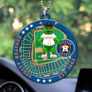 Houston Astros Custom shape 2-sided Acrylic Car Ornament - HOATT13042